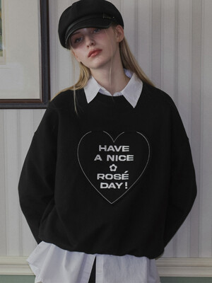 In the heart Sweatshirt [Black]