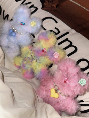 Color eyes bear key ring (3color)