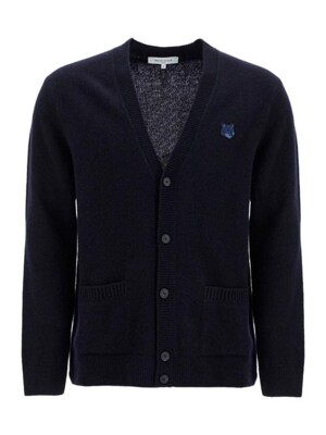 24FW 메종키츠네 가디건 NM00506KT1006 P480 Navy