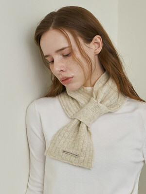 Ssecondo giorno wool short muffler_3 colors