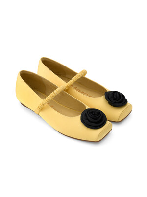 MARYJANE FLAT ROSE_YELLOW BLACK