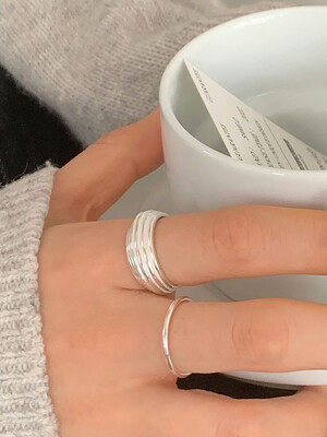 silver925 matin open ring (2color)