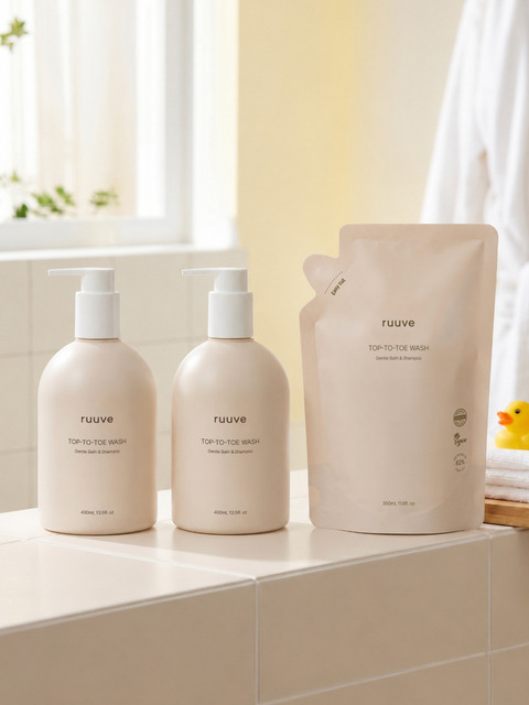 러베 탑투토워시 400ml 2개 + 리필 350ml 1개