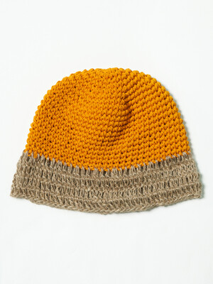 yellow straw hat