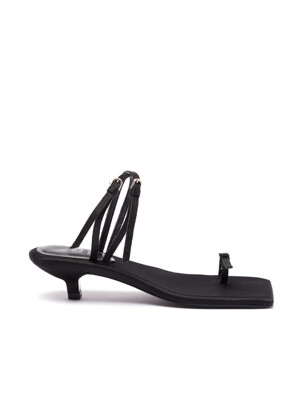 BLACK SILK ROUGH UNBALANCE SLIDE