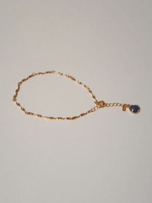 Lapis lazuli Twist chain Bracelet