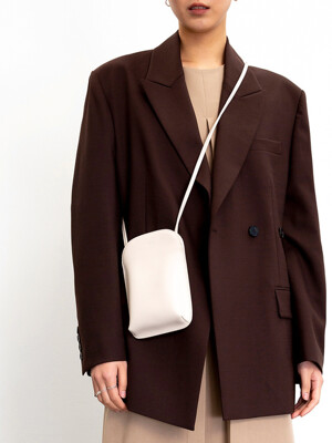 Pocket crossbody wallet Ivory