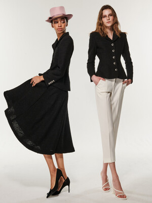elegant tweed skirt