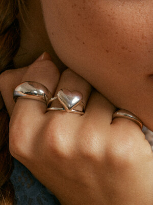 Heart bold silver925 Ring
