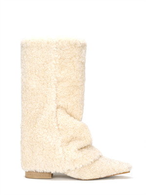 Shearling Wrinkle Boots (Long)
