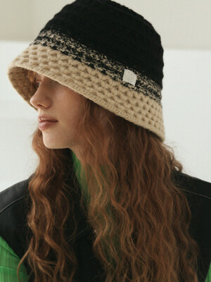 Haz knit crochet bucket hat_4color