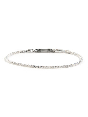 SEWN SWEN SILVER TWIST KINK CHAIN BRACELET