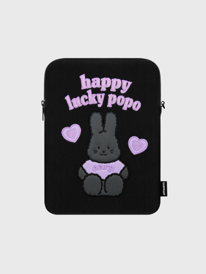 HAPPY LUCKY POPO-BLACK(아이패드 파우치)