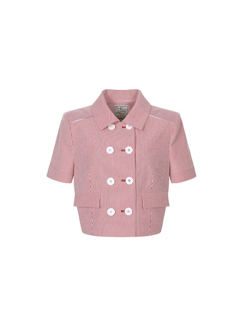 아우터 - 더액츄얼리 (theActually) - #112055 stripe summer jacket-re