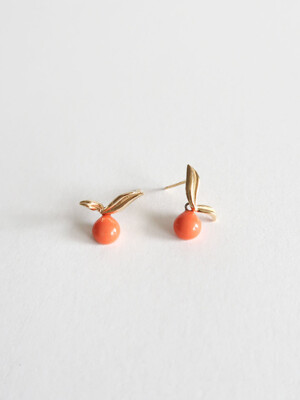 silver 925 Summer fruit earring [DOL orange]