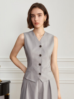 YY_French classic v neck vest