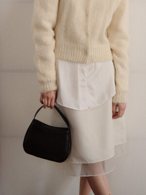 Curly tote bag Black