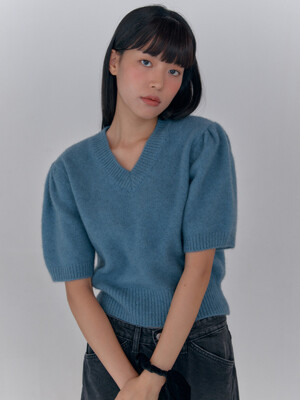 Jolie KnitTop Blue