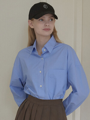 Logo Embroidery Standard Shirt - Blue