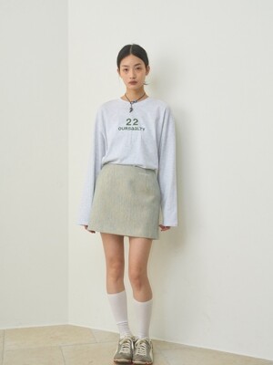 Saalty Tweed Mini Skirt / Fuzzy
