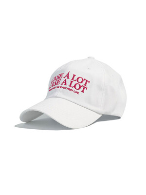Slogon logo ball cap - white pink