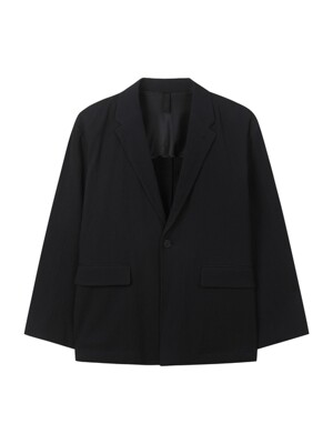 [snug] pleats 1-button jacket (set-up)_CWJAM24445BKX
