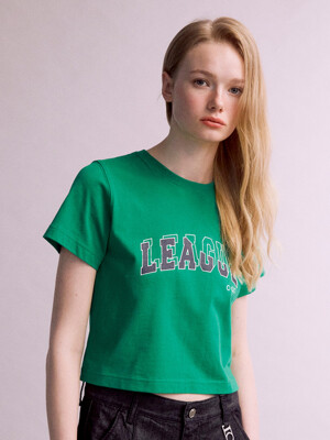 League Overlay Print T-shirt (GREEN)