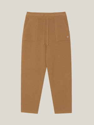 Cashmere 100% Margot Baggy Pants (Bright Camel)