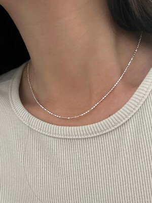 silver925 ball chain necklace