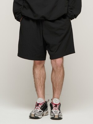 CB SEERSUCKER WIND HALF PANTS (BLACK)