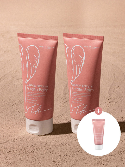 탱글엔젤 [케라틴밤 30ml 증정] 런던 부케 케라틴밤 영국 노워시 헤어팩 180mlx2