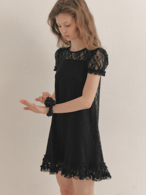 Flower Lace Dress(3color)