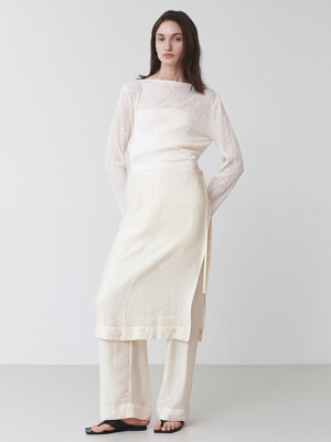 [SET] Sheer Layered Skirt-Pants SS5SL134-9A