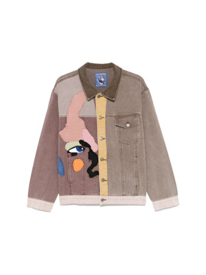 [키드슈퍼] SS25  데님 자켓 OW-10 PATCHWORK BROMU
