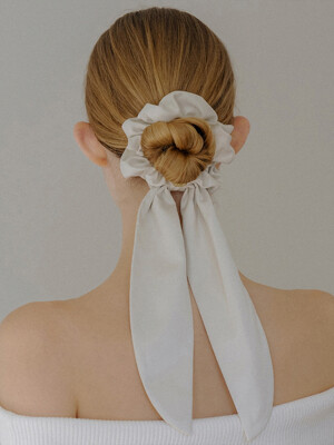 HLD019 Long tie hair scrunchie