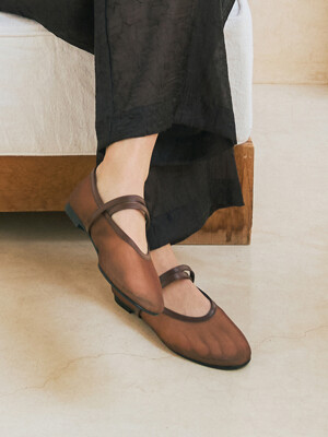 [단독] Double Strap Mesh Flat_3colors