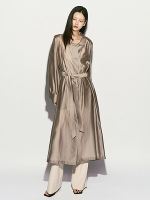 SHEER TRENCH COAT CHARCOAL