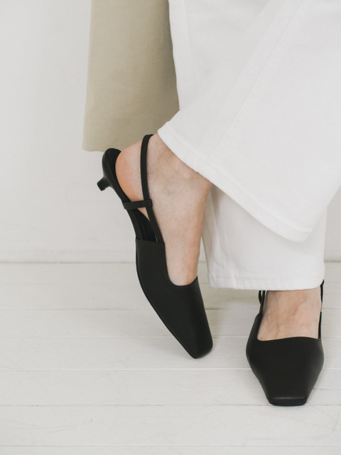 누하르 [단독]KAYLA kitten heel slingback (3colors) / 케일라 키튼힐 슬링백 _ NUHR