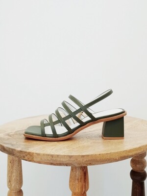 Square mama sandals Olive green