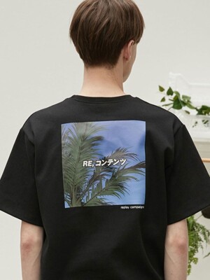 new black replay campaign 1/2 tee (green)