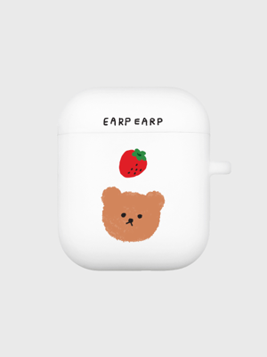 Dot strawberry bear-white(Air pods)