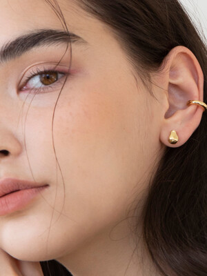 mini stone earrings (2colors)