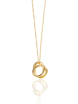 double circle necklace N018
