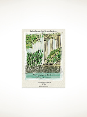 Kisses in Sudden Rain Showers Postcard