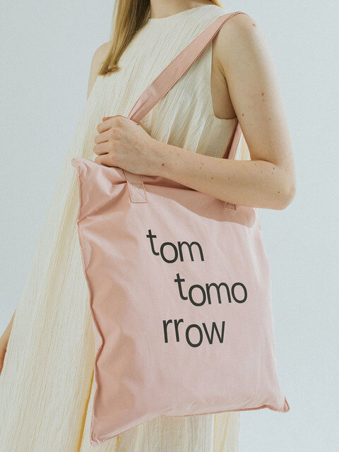 숄더백,숄더백,에코/캔버스백,에코/캔버스백 - 톰투머로우 (tomtomorrow) - wave logo bag [pink]