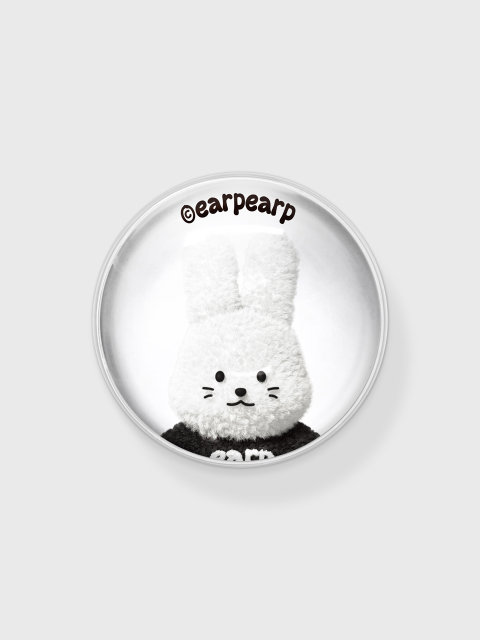 휴대폰/기기케이스 - 어프어프 (EARP EARP) - FLUFFY POPO-WHITE(구슬톡)