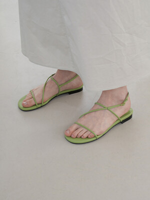 May Sandals Leather Lime