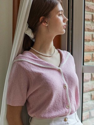 Sera Cotton Cardigan - Pink