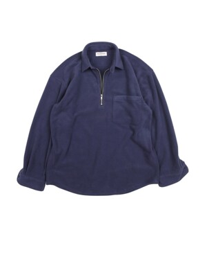 FLEECE FULLOVER -NAVY