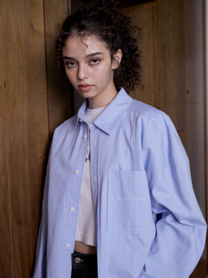 Embroidered Oxford Shirt (SOFT BLUE)